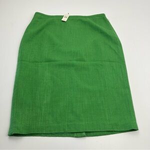 Talbots Kelly Green‎ Midi Pencil Skirt Womens Size 6 Office Work Preppy NEW